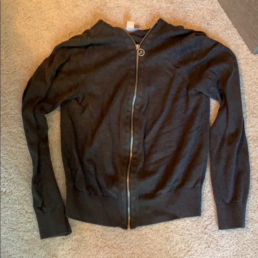 Michael Kors zip-up sweater, size medium